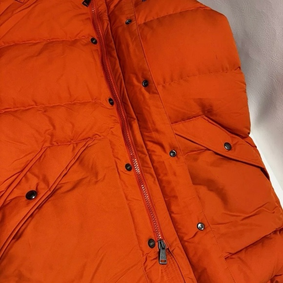 Polo Ralph Laurent Men's Orange Puffer parka insulated winter Jacket size M - Picture 9 of 16